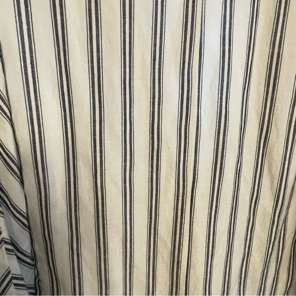 Anthropologie Pilcro White and Blue Striped Blazer Relaxed Fit - Picture 9 of 10